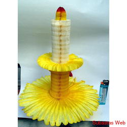 Guirnaldas De Papel Candelabro Comunion Panal Por Unidad