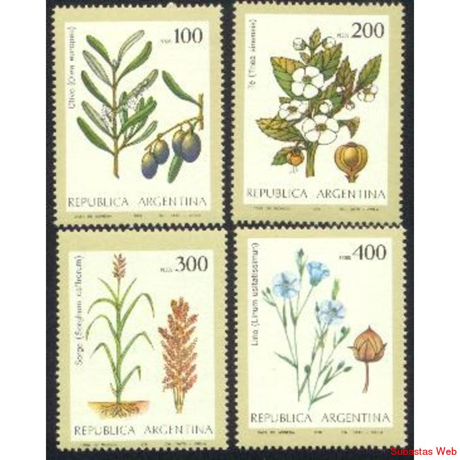 ARGENTINA 1979(1172-75) TEMASN NACIONALES: AGRICULTURA MINT