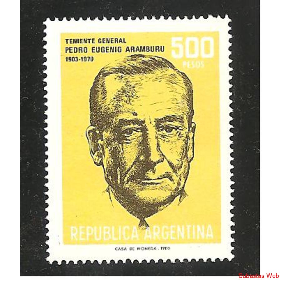 ARGENTINA 1980(1236) PEDRO EUGENIO ARAMBURU MINT