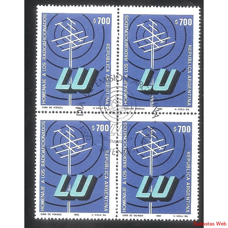 ARGENTINA 1980(1275) HOMENAJE RADIOADICIONADOS CUSDRITO PDE