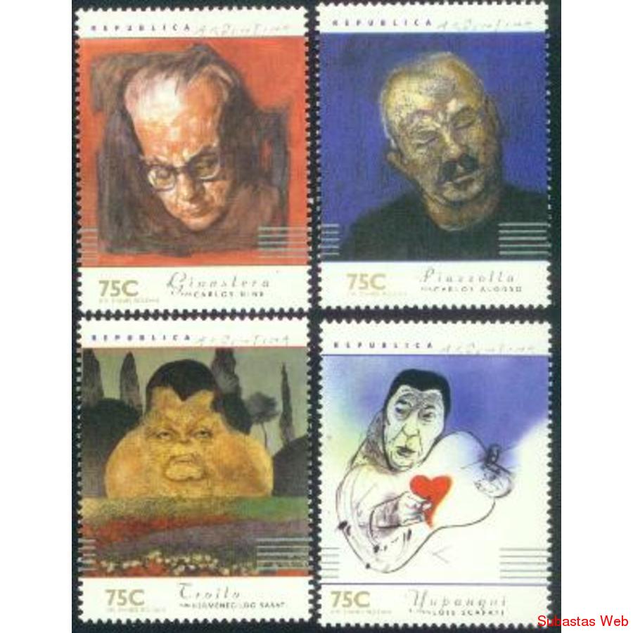 ARGENTINA 1997(2129-32) MUSICOS ARGENTINOS