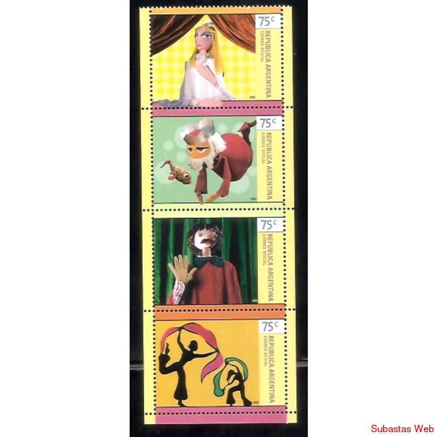 ARGENTINA 2002(2532-35)  SERIE TITERES  MINT