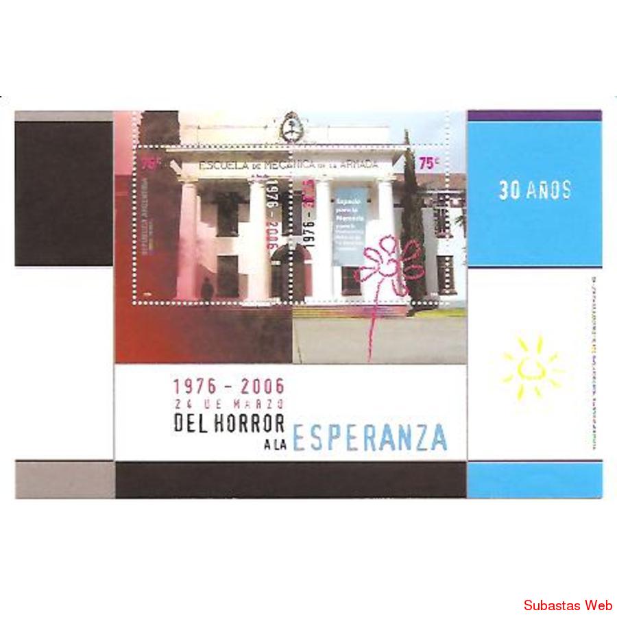 ARGENTINA 2006(BLOCK 120) EL HORROR Y LA ESPERANZA