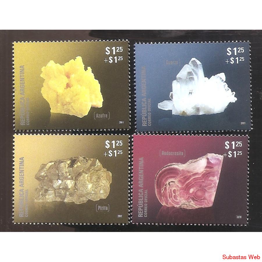 ARGENTINA 2011(GJ3893-96) MINERALES I