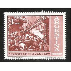 ARGENTINA 1961(634) EXPORTAR ES AVANZAR MINT