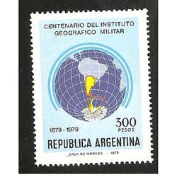 ARGENTINA 1979(1204) INSTITUTO GEOGRAFICO MILITAR MINT