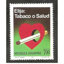 ARGENTINA 1980(1259)  CAMPAÑA CONTRA EL TABACO MINT