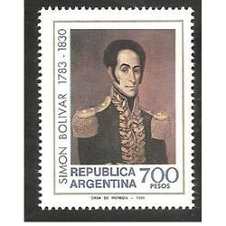 ARGENTINA 1980(1279) SIMON BOLIVAR MINT
