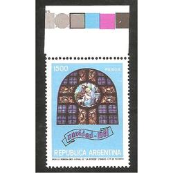 ARGENTINA 1981(1322) NAVIDAD CON BORDE DE HOJA MINT