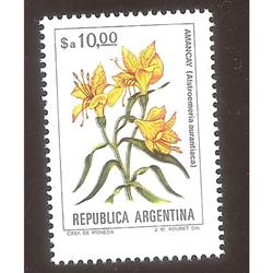 ARGENTINA 1983(1419a) FLORES: AMANCAY FLUORESCENTE MINT