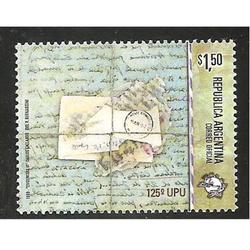 ARGENTINA 1999(2271) 125 ANIVERSARIO DE LA UPU