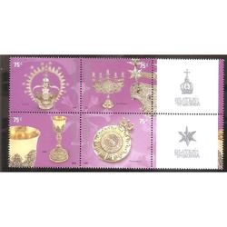 ARGENTINA 2006(2788-91) PLATERIA RELIGIOSA CON ENTRECINTAS