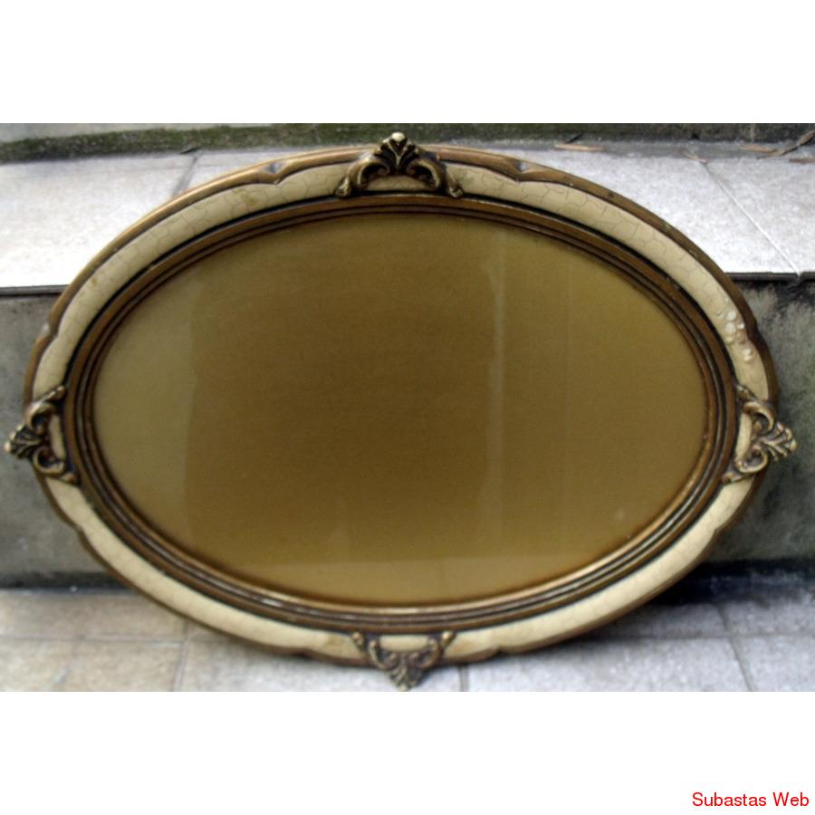 Antigua Bandeja Francesa Luis Xvi Madera Y Cristal 1930