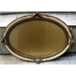 Antigua Bandeja Francesa Luis Xvi Madera Y Cristal 1930