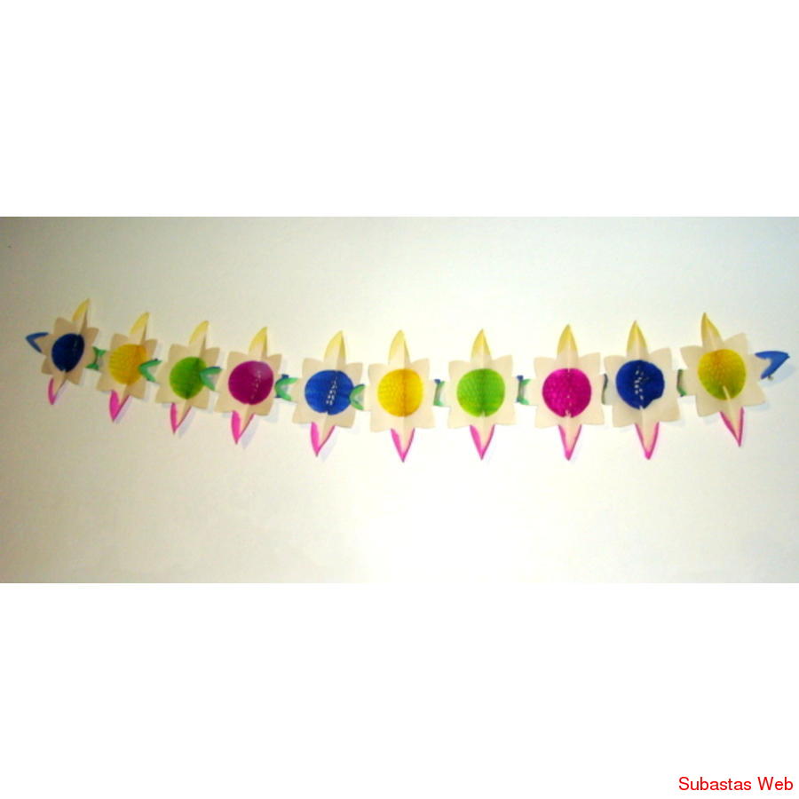 Guirnaldas de Papel Estrella por Unidad x 1,40mts.