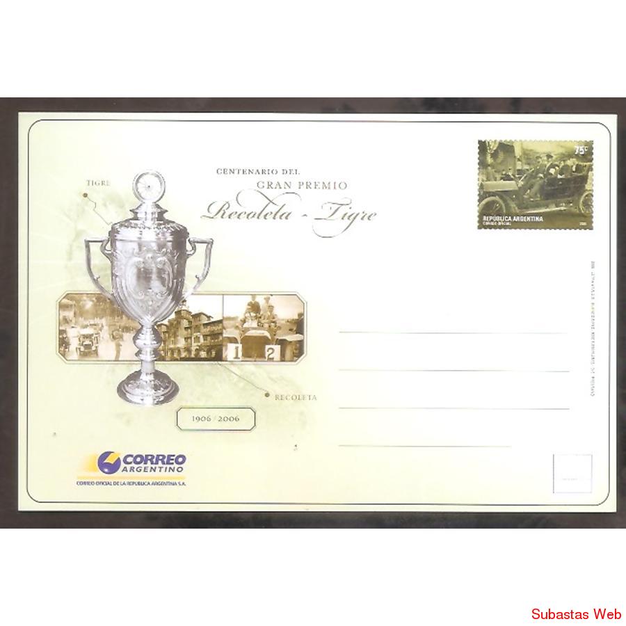 ARGENTINA 2006 ENTERO 181 GRAN PREMIO RECOLETA-TIGRE