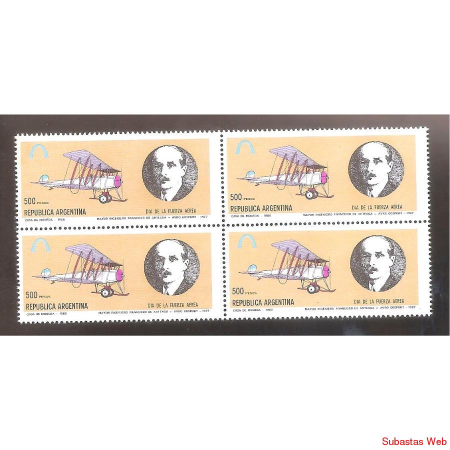 ARGENTINA 1980 CUADRITO MT1241  DIA DE LA FUERZA AEREA