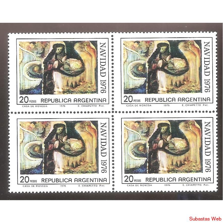 ARGENTINA 1976 CUADRITO MT1074 NAVIDAD
