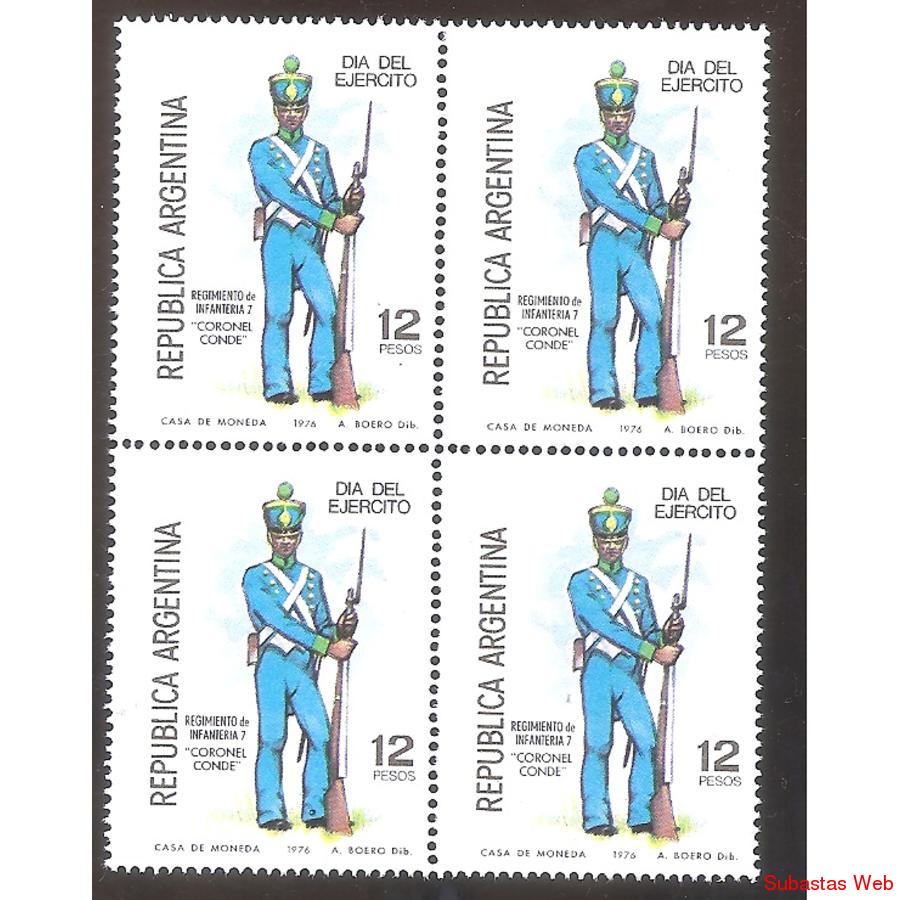 ARGENTINA  1976  CUADRITO  MT1052  DIA DEL EJERCITO
