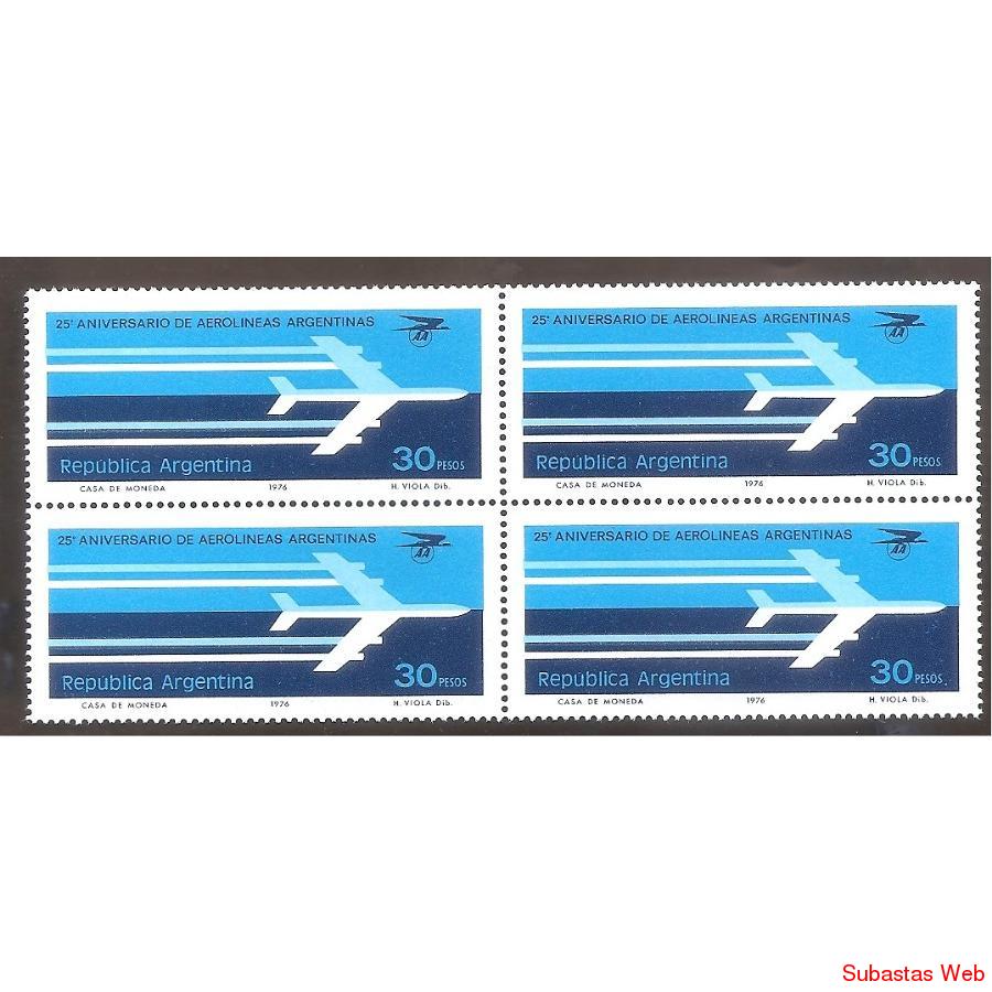 ARGENTINA  1976 CAUDRITO MT1049 25 AÑOS DE AEROLINEAS ARGENT