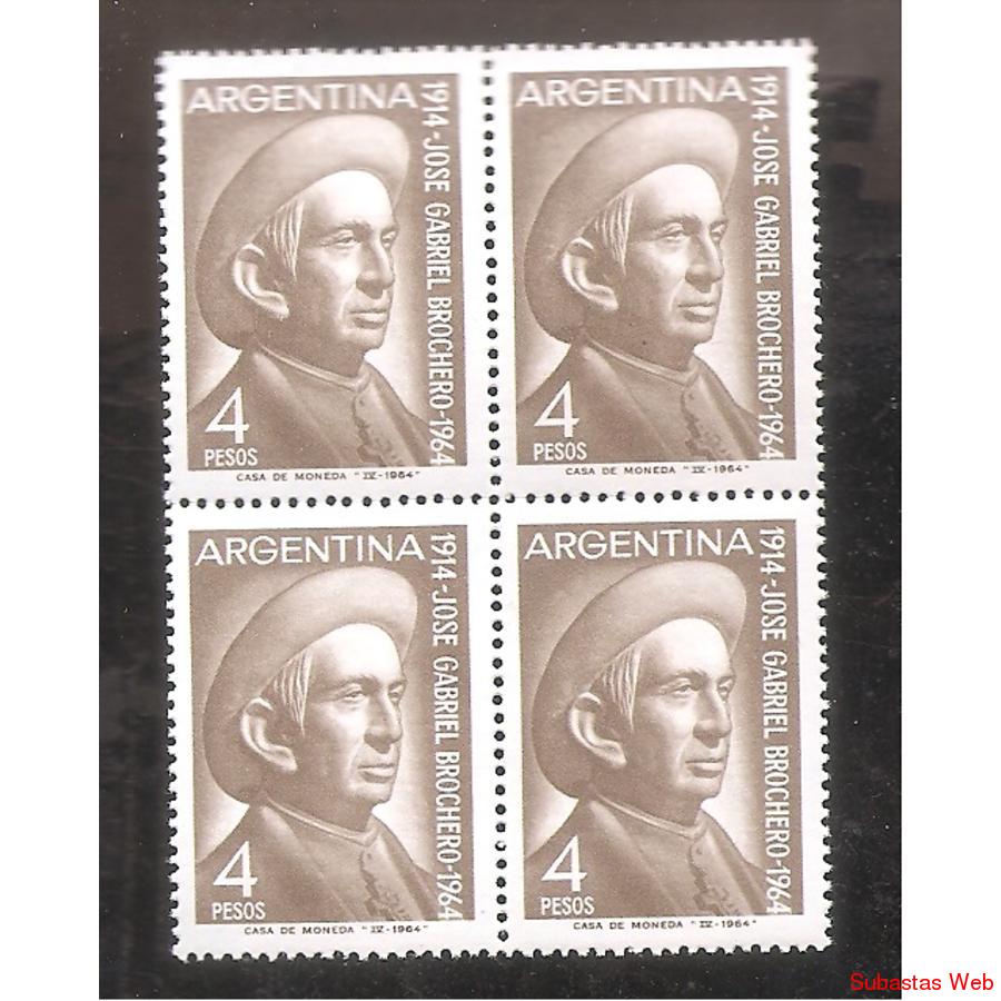 ARGENTINA 1964 CUADRITO MT686  FALLECIMIENTO CURA BROCHERO
