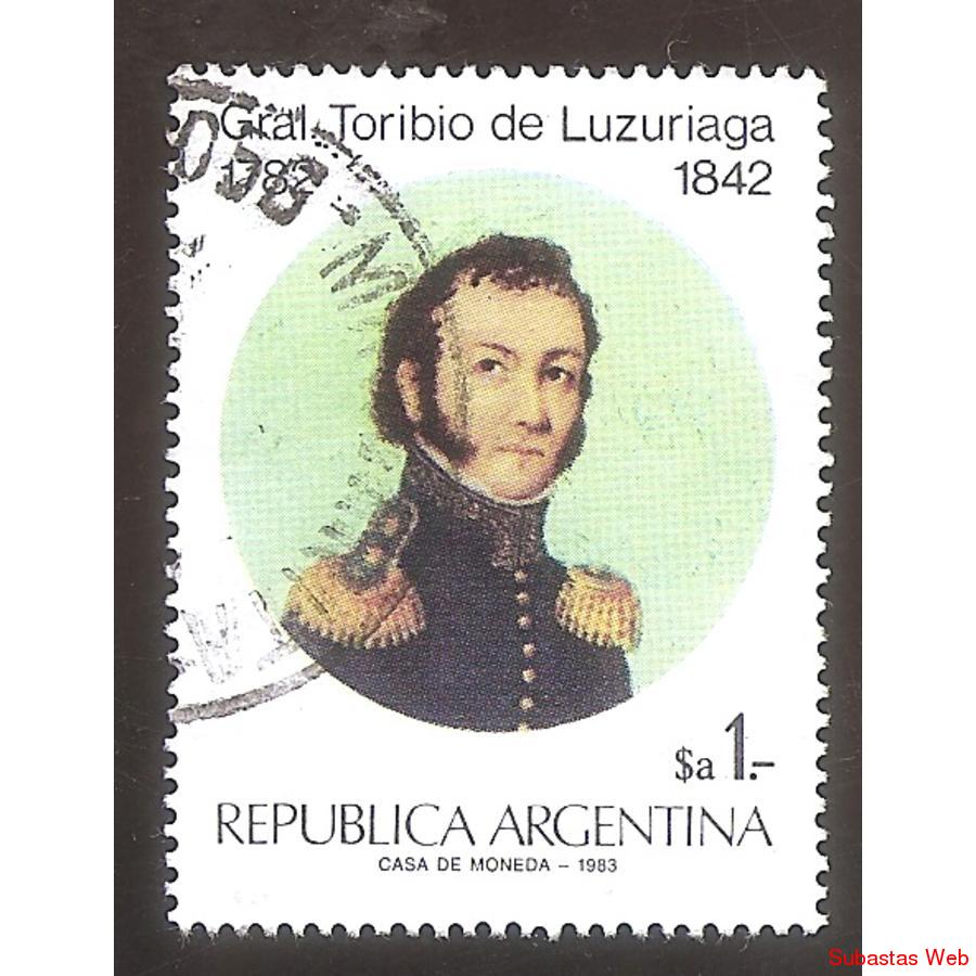 ARGENTINA 1983 (MT1427) GENERAL  LUZURIAGA  USADA