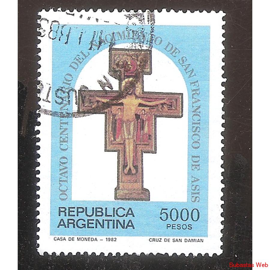 ARGENTINA 1982 (MT1386) SAN FRANCISCO DE ASIS  USADA