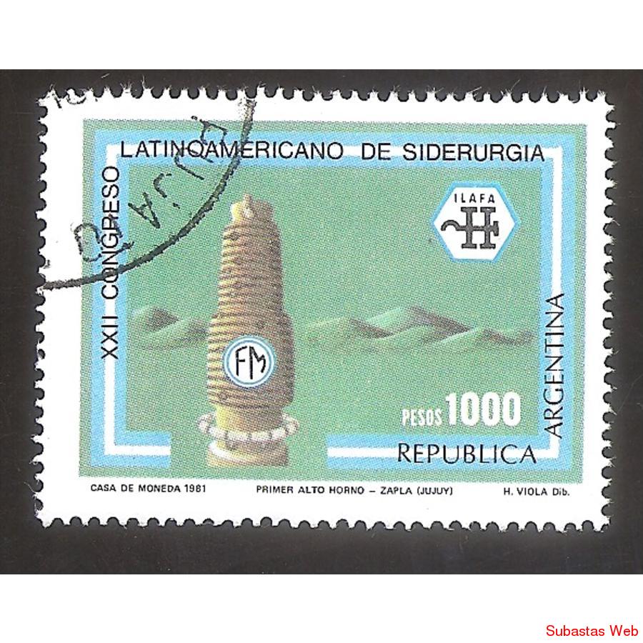 ARGENTINA 1981 (MT1307) CONGRESO DE SIDERURGIA  USADA