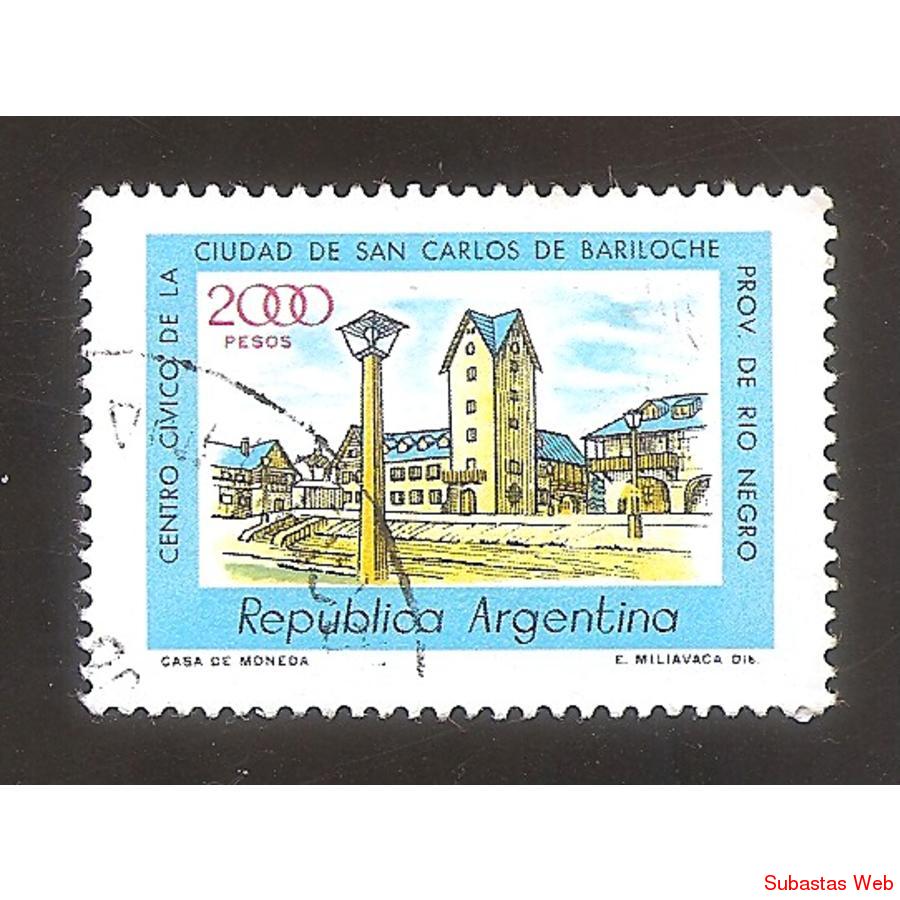 ARGENTINA 1980 (MT1220) CENTRO CIVICO BARILOCHE  USADA