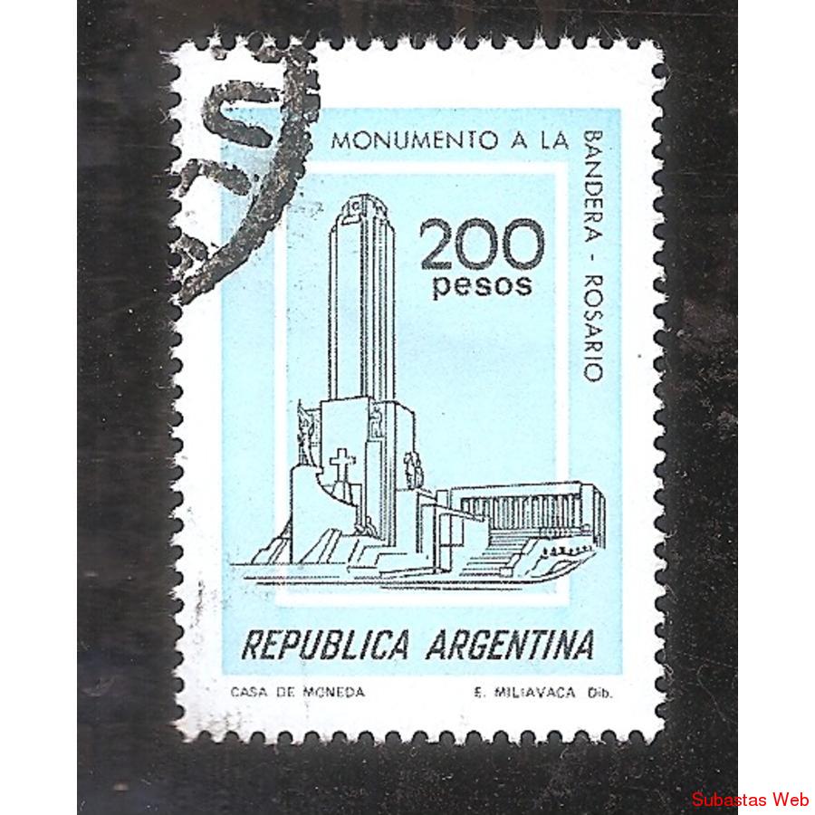 ARGENTINA 1979 (MT1168a) MONUMENTO BANDERA TIZADO USADA
