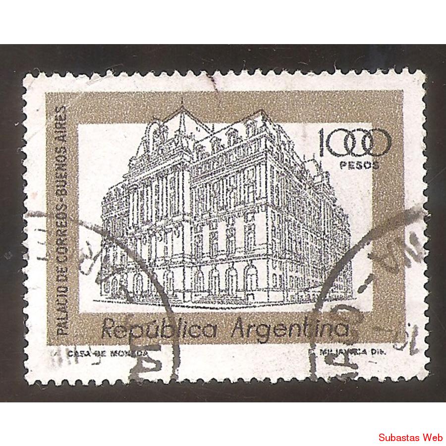 ARGENTINA 1978 (MT1138) PALACIO DEL CORREO  MATE FLUO,  USAD