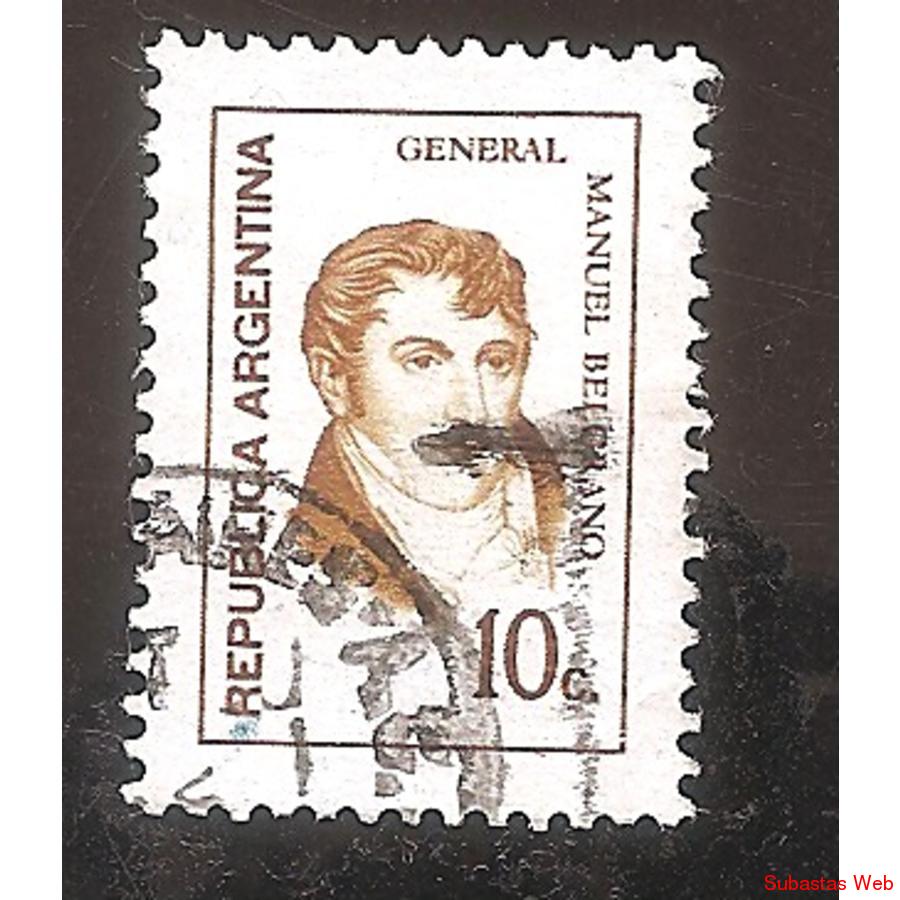 ARGENTINA 1973 (MT948) PROCERES BELGRANO $0,10  USADA