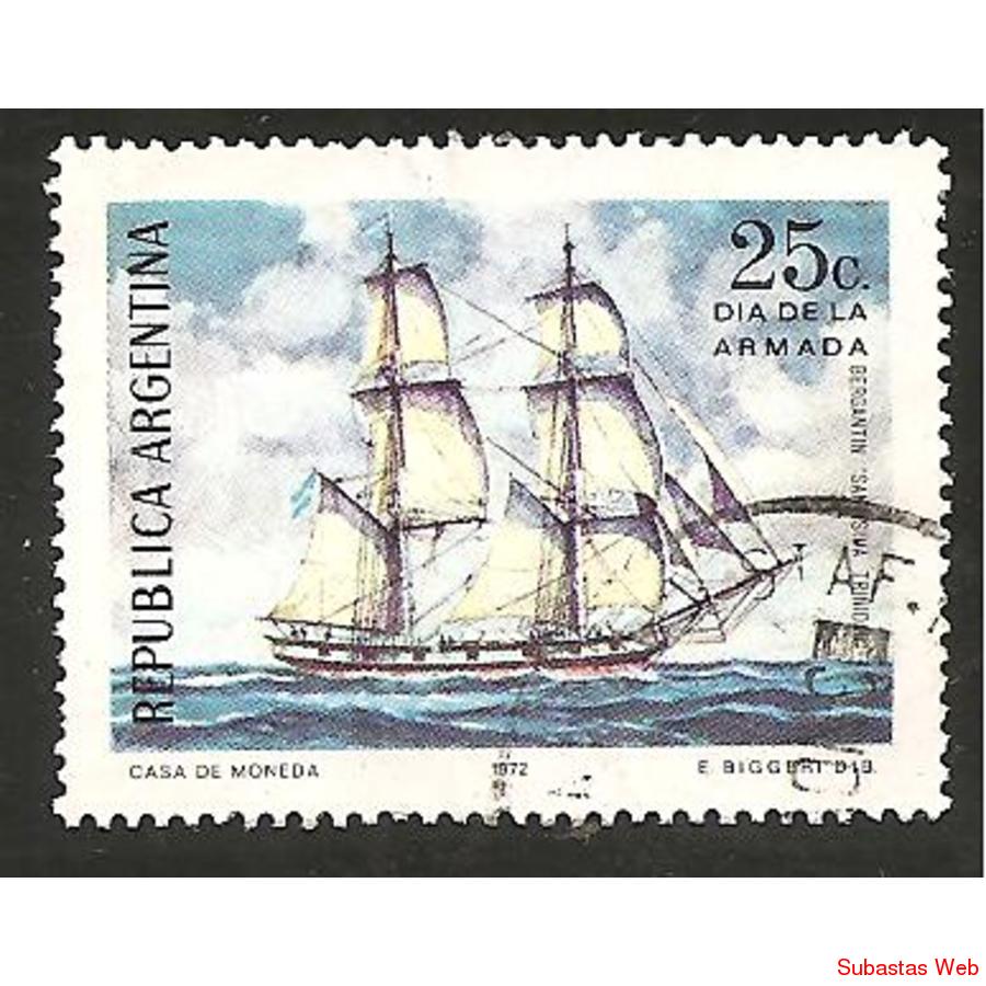 ARGENTINA 1972 (MT924)  DIA DE LA ARMADA  USADA