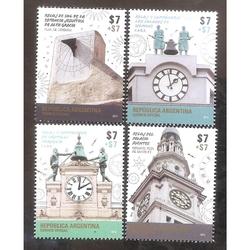 ARGENTINA 2015 (4114-17) RELOJES Y CAMPANARIOS