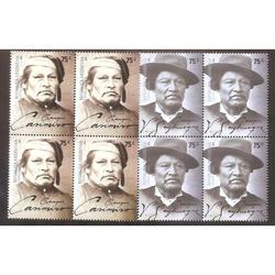 ARGENTINA 2006 CUADRITOS MT2849-50 CACIQUES ARGENTINOS