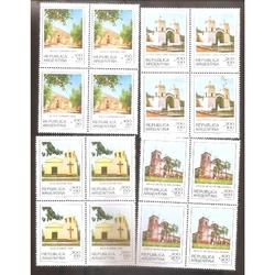 ARGENTINA 1979 CUADRITOS MT1196-99 CAPILLAS NORTEÑAS MINT