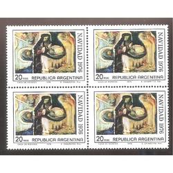 ARGENTINA 1976 CUADRITO MT1074 NAVIDAD