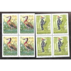 ARGENTINA 1969  CUADRITOS MT847-A128  PRO INFANCIA PAJAROS