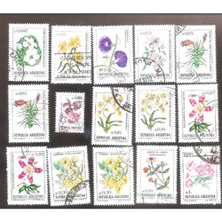 ARGEN1985-90 (MT1524-1831) FLORES EN AUSTRALES COMPLETA