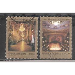 ARGENTINA 1983 (MT1397-98) SERIE TEATRO COLON  USADAS