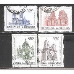 ARGENTINA 1982 (MT1359-62) PROVINCIAS DEL NOROESTE  USADAS
