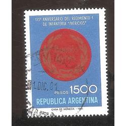 ARGENTINA 1981 (MT1314)  REGIMIENTO I  SELLO 2,  USADO