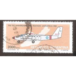 ARGENTINA 1981 (MT1292) TRATADO ANTARTICO, SELLO 2  USADO