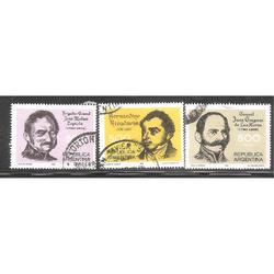 ARGENTINA 1980 (MT1238-40) BICENTENARIO DE PROCERES,  USADAS