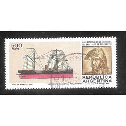 ARGENTINA 1980 (MT1218) RESTOS DE SAN MARTIN  USADA