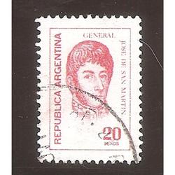 ARGENTINA 1976 (MT1071) PROCERES:  SAN MARTIN DE $20 MATE,