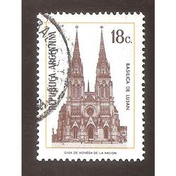 ARGENTINA 1973 (MT958) BASILICA DE LUJAN DE $0,18  USADA