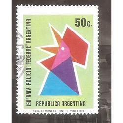 ARGENTINA 1973 (MT939) 150 AÑOS DE LA POLICIA FEDERAL  USADA