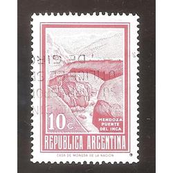 ARGENTINA 1971 (MT886) PUENTE DEL INCA OFFSET CASTAÑO USADA