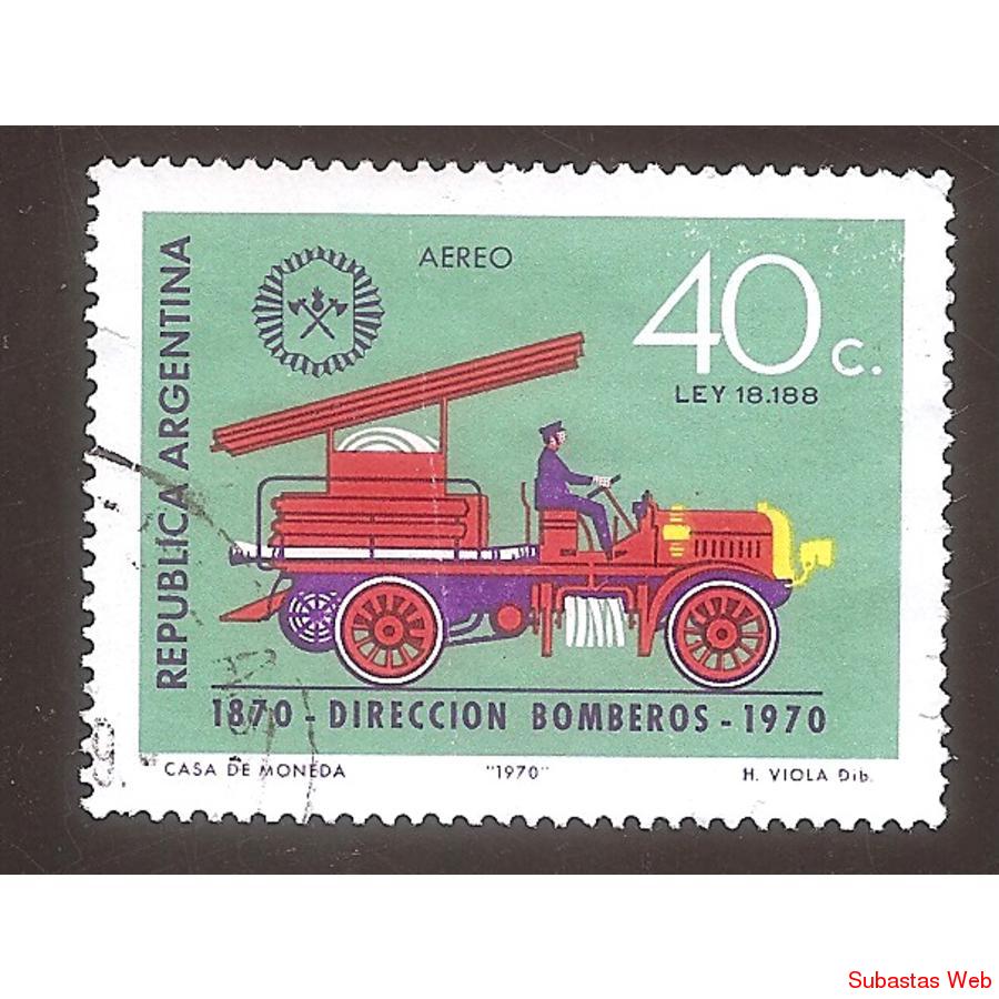 ARGENTINA 1970 (MT131 Aerea)  DIRECCION DE BOMBEROS,  USADA